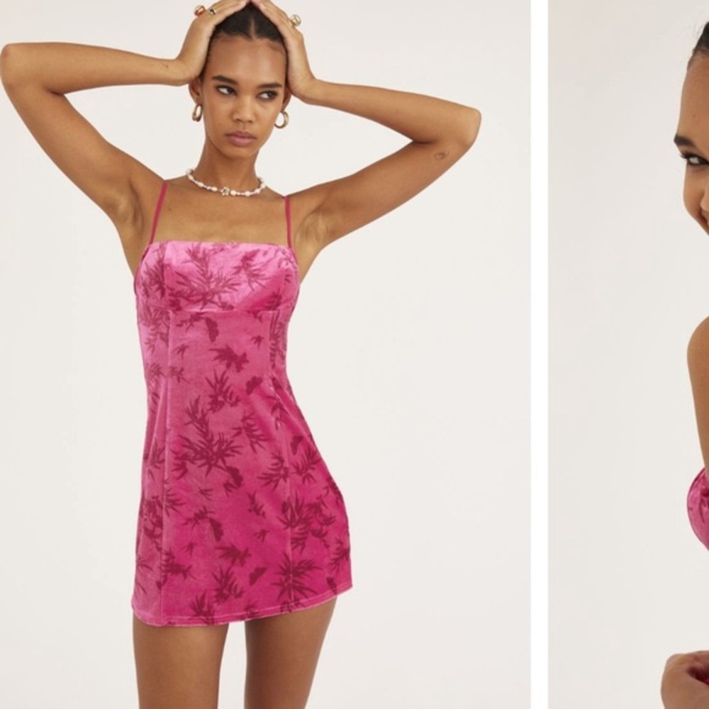 Urban Outfitters dawn velvet mini dress